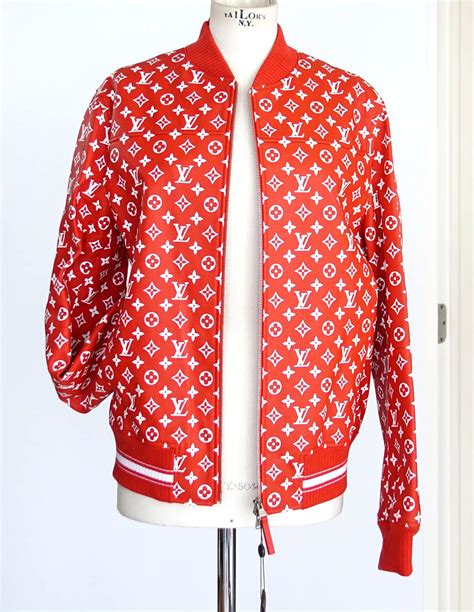 lv suprme jacket|supreme louis vuitton leather jacket.